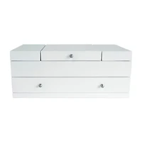 Mele And Co Everly White Jewelry Box