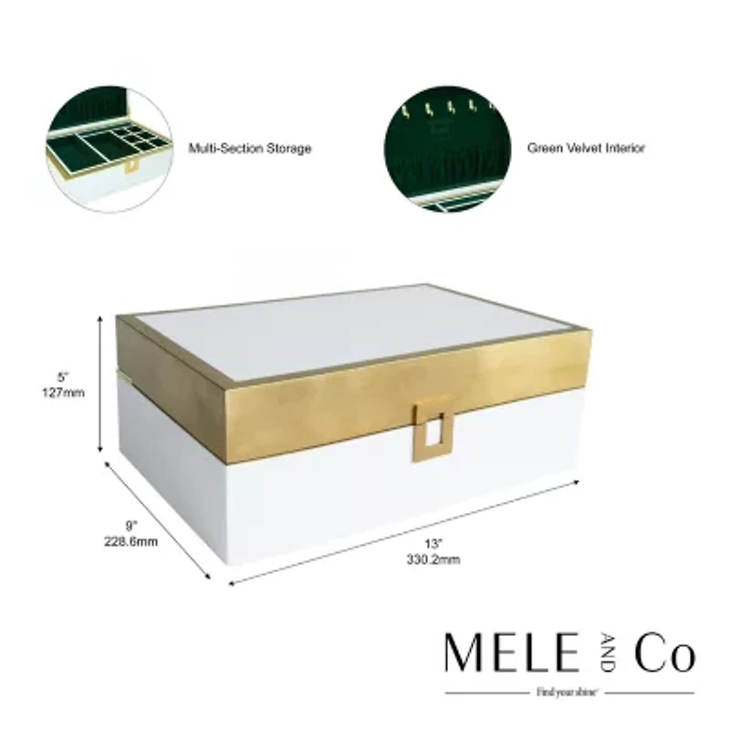 Mele And Co London Cream Jewelry Box