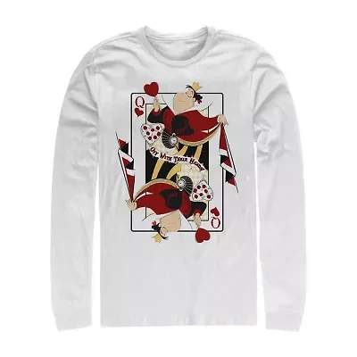 Mens Long Sleeve Alice Wonderland Graphic T-Shirt