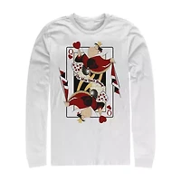 Mens Long Sleeve Alice Wonderland Graphic T-Shirt