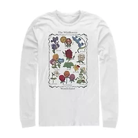 Mens Long Sleeve Alice Wonderland Graphic T-Shirt
