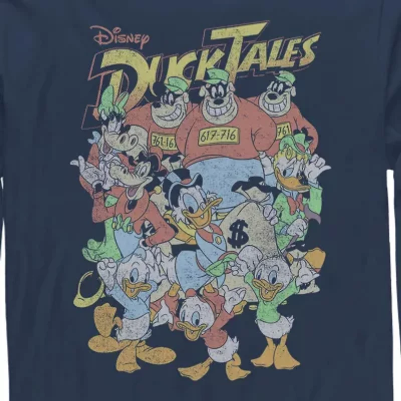 Mens Long Sleeve Duck Tales Graphic T-Shirt