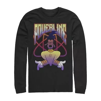 Mens Long Sleeve Goofy Graphic T-Shirt