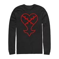 Mens Crew Neck Long Sleeve Classic Fit Graphic T-Shirt