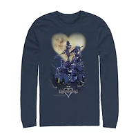 Mens Crew Neck Long Sleeve Classic Fit Graphic T-Shirt