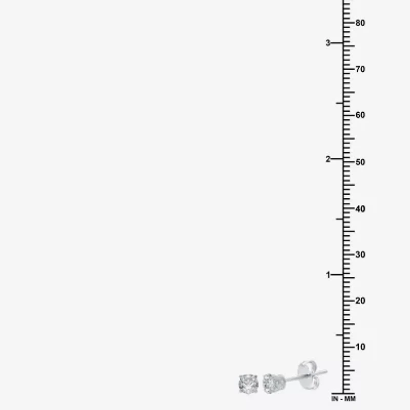 Ever Star (G / Vs2) 1/2 CT. T.W. Lab Grown White Diamond 14K Gold 4.1mm Round Stud Earrings