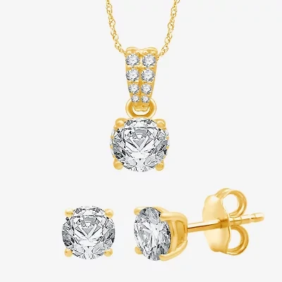 ( G/SI1-SI2 ) 2 CT. T.W. Lab-Grown White Diamond 10K or 14K Gold 2-pc. Jewelry Set