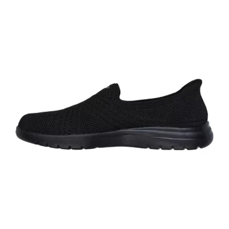 Skechers Hands Free Slip-Ins Flex Excellency Womens Round Closed Toe Slip-On Shoe