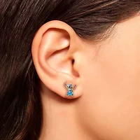 Disney Classics 18K Gold Over Brass 13mm Lilo & Stitch Stud Earrings