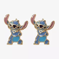 Disney Classics 18K Gold Over Brass 13mm Lilo & Stitch Stud Earrings