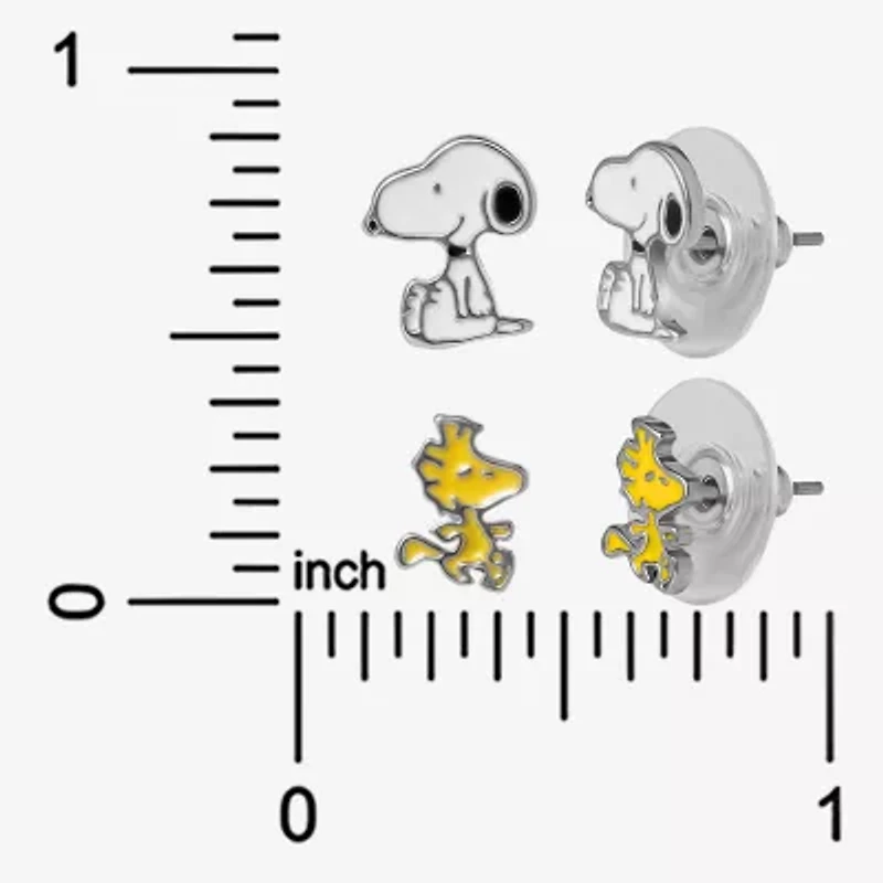 Disney Classics Woodstock Womens Peanuts 2 Pair Earring Set