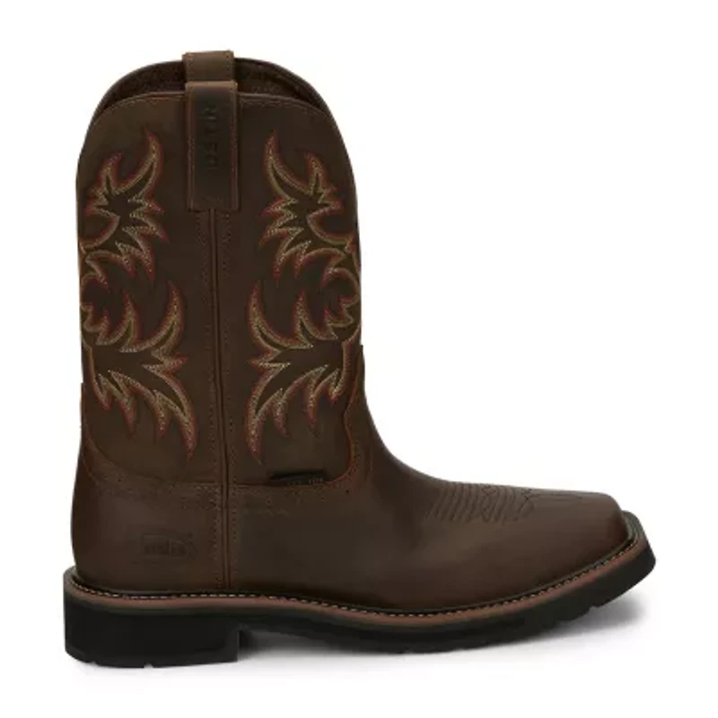 Justin Mens Work Stampede Steel Toe Boots
