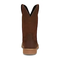 Justin Mens Work Stampede Square Toe Boots