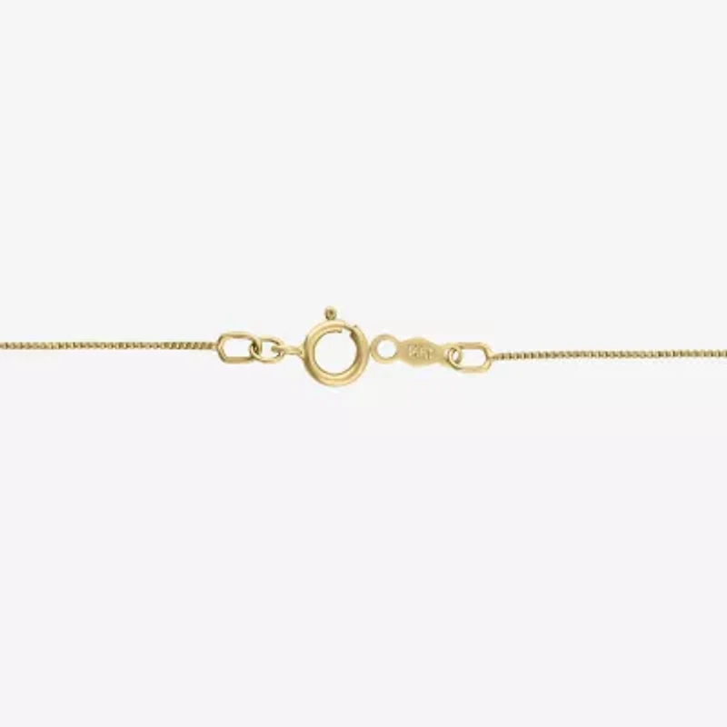 Womens 1/4 CT. T.W. Natural White Diamond 14K Gold Cross 18 Inch Pendant Necklace