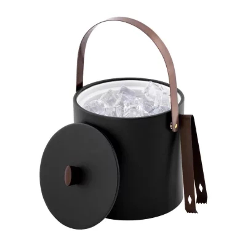 Kraftware Durham 2-pc Ice Bucket With Lid + Tong Set