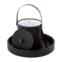 Kraftware Durham 2-pc Ice Bucket With Lid + Tong Set