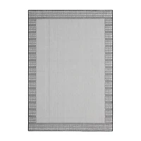 Nicole Miller Country Landry Bordered Outdoor Rectangular Area Rug
