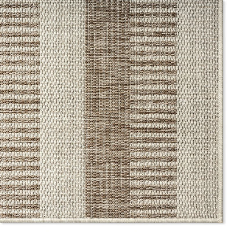 Nicole Miller Country Charlotte Stripe UV Protection Washable Outdoor Rectangular Area Rug