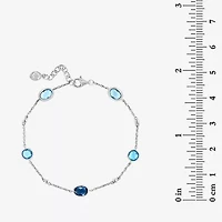 Effy Final Call Womens Genuine Blue Topaz Sterling Silver Strand Bracelet
