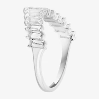 Effy Final Call Womens Genuine White Topaz Sterling Silver Cocktail Ring