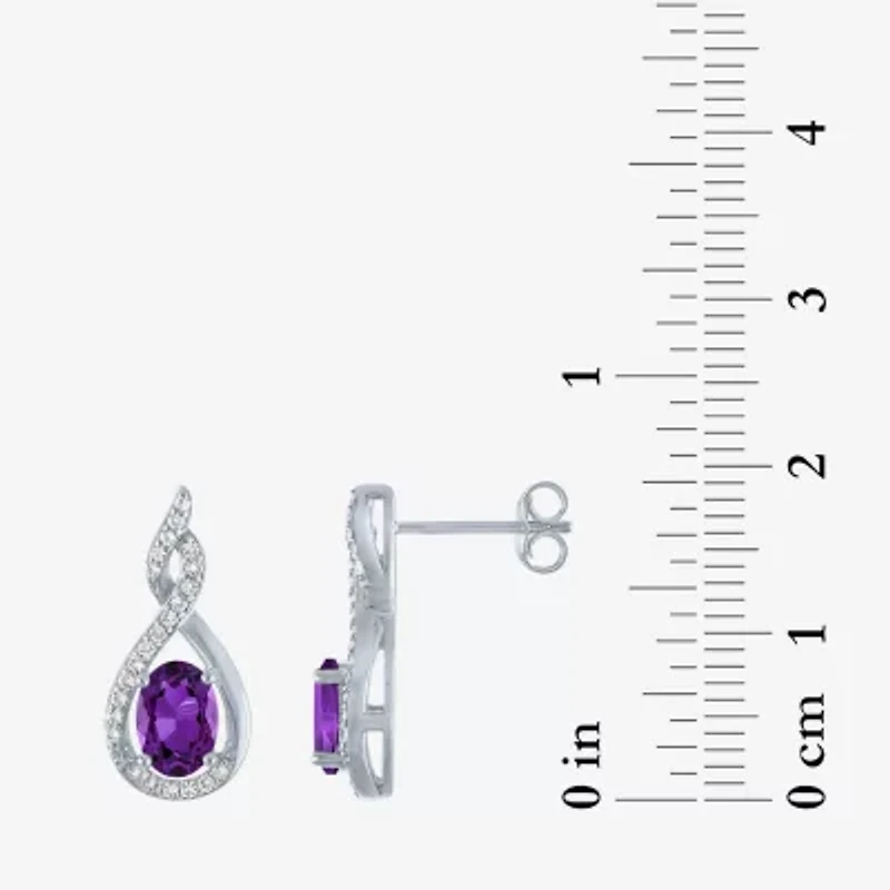Gemstone Sterling Silver 2-pc. Oval Jewelry Set