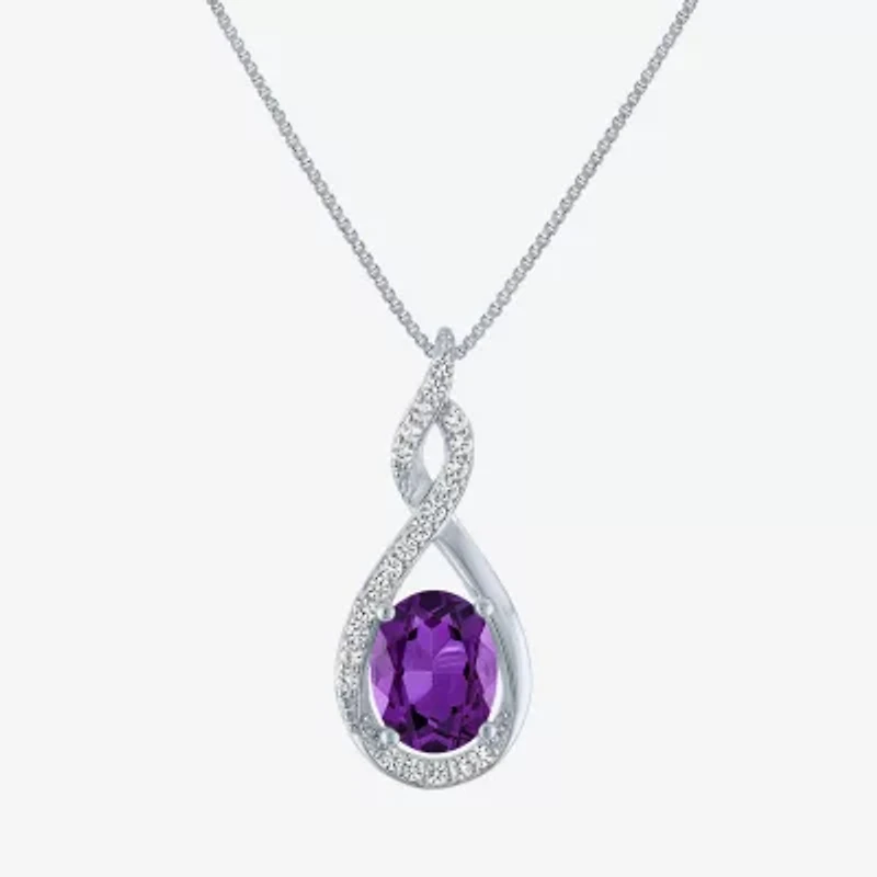 Gemstone Sterling Silver 2-pc. Oval Jewelry Set