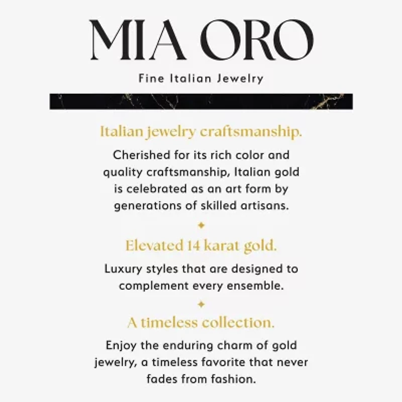 Mia Oro Womens 14K Two Tone Gold 18 Inch Link Necklace