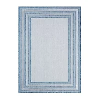 Nicole Miller Country Layla Bordered Outdoor Rectangular Area Rug