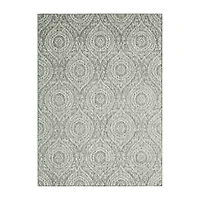 Nicole Miller Country Zoe Damask Outdoor Rectangular Area Rug