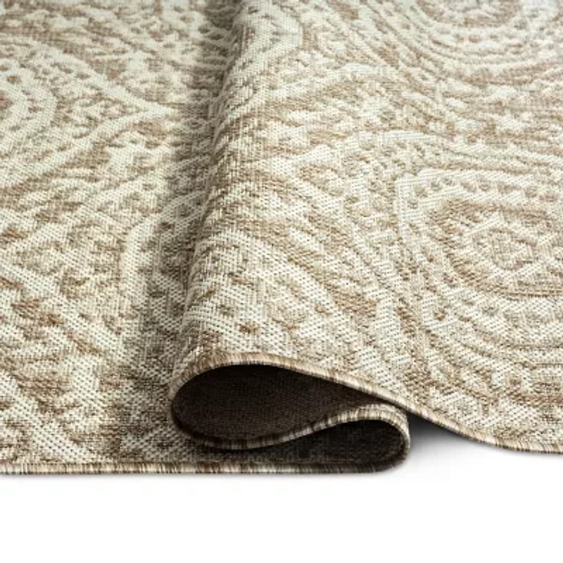 Nicole Miller Country Zoe Damask Outdoor Rectangular Area Rug