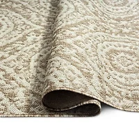 Nicole Miller Country Zoe Damask Outdoor Rectangular Area Rug