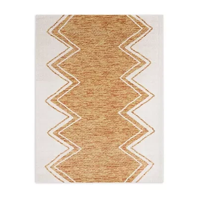 Nicole Miller Sofia Leon Geometric Fade Resistant Washable Outdoor Rectangular Area Rug
