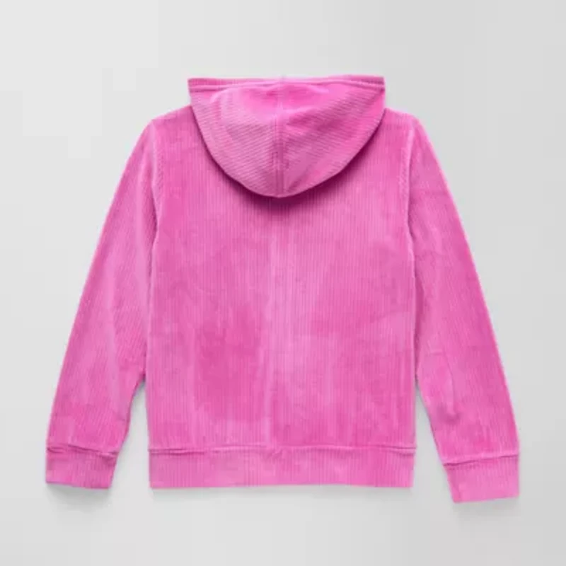 Roxy Big Kid Girls Long Sleeve Embroidered Zipper Hoodie
