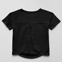 Okie Dokie Active Toddler & Little Girls Round Neck Short Sleeve Regular Fit Graphic T-Shirt