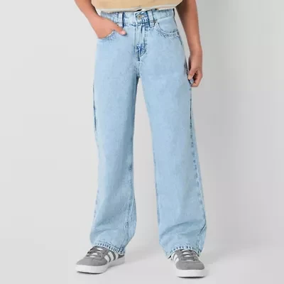Thereabouts Little & Big Kid Boys Adjustable Waist Carpenter Mid Rise Straight Leg Jean