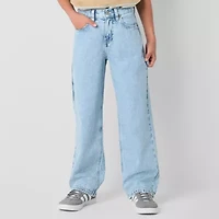 Thereabouts Little & Big Kid Boys Adjustable Waist Carpenter Mid Rise Straight Leg Jean