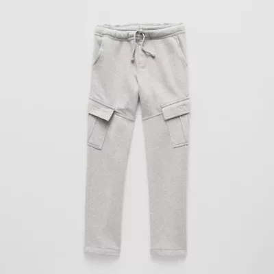 Thereabouts Fleece Pull-On Little & Big Kid Boys Adjustable Waist Straight Cargo Pant