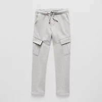 Thereabouts Fleece Pull-On Little & Big Kid Boys Adjustable Waist Straight Fleece Cargo Pant