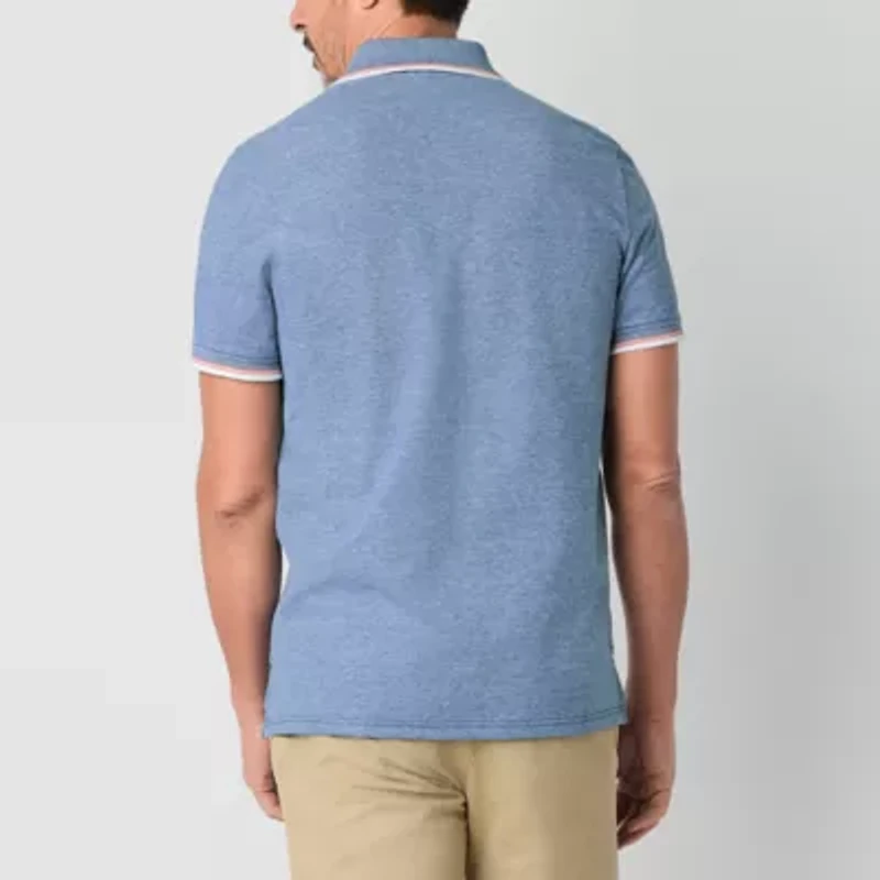 St. John's Bay Essential Oxford Mens Classic Fit Short Sleeve Polo Shirt