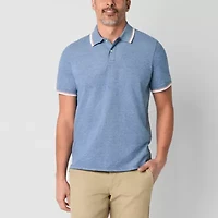 St. John's Bay Essential Oxford Mens Classic Fit Short Sleeve Polo Shirt