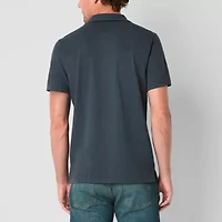mutual weave Mens Regular Fit Short Sleeve Pocket Polo Shirt