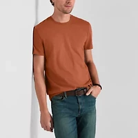 mutual weave Slub Mens Crew Neck Short Sleeve T-Shirt