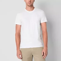 mutual weave Slub Mens Crew Neck Short Sleeve T-Shirt