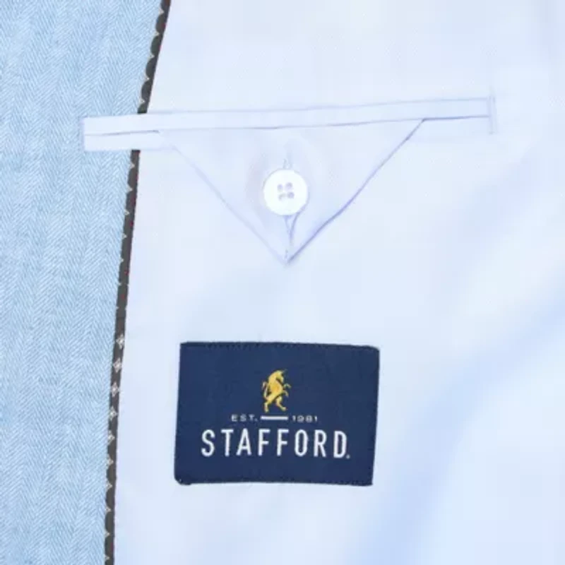 Stafford Linen Cotton Mens Classic Fit Sport Coat