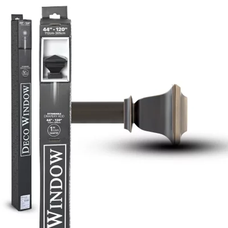 Deco Window Quattro 1 IN Adjustable Curtain Rod