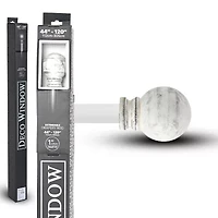 Deco Window Wood Globe 1 IN Adjustable Curtain Rod