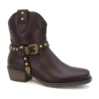 Yoki Womens Flat Heel Booties