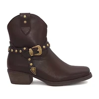 Yoki Womens Flat Heel Booties