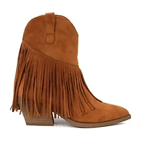 Yoki Womens Block Heel Booties