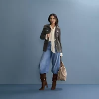 Worthington Jo Faux Suede Bucket Bag